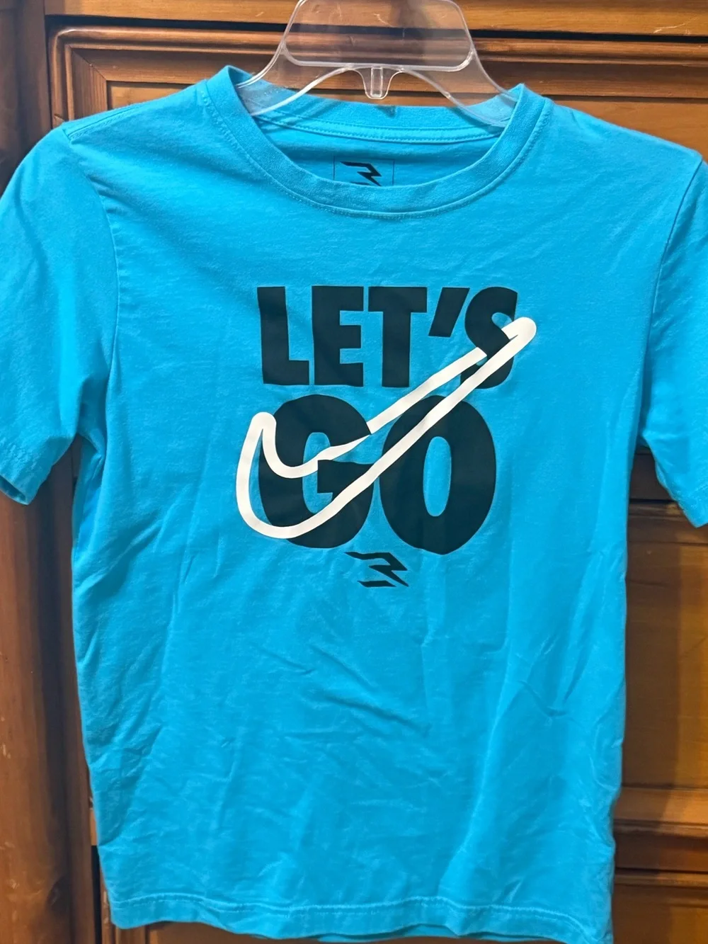 Nike Let’s Go Graphic Tee - Blue Kids Shirt